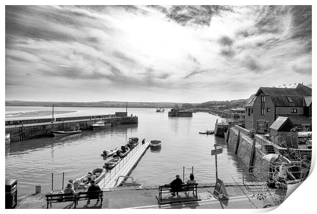 Padstow Cornwall Print by kathy white