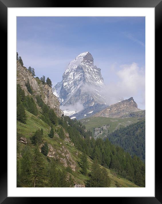 The Matterhorn  Framed Mounted Print by Shoshan Photography 