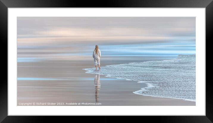 Contemplation Framed Mounted Print by Richard Stoker