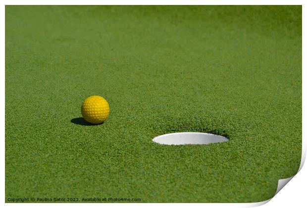 Mini golf course Print by Paulina Sator