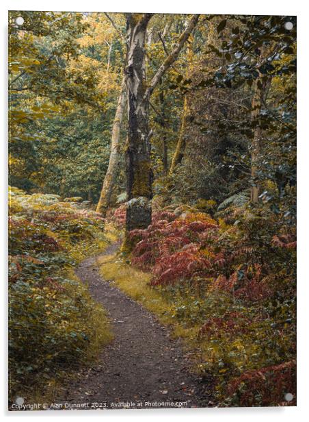 The path of transition to Autumn Acrylic by Alan Dunnett