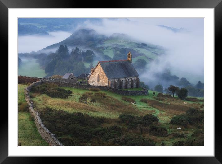 Llandecwyn church Framed Mounted Print by Rory Trappe