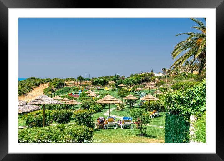 Beautiful Baia Cristal Carvoeiro Algarve Framed Mounted Print by RJW Images