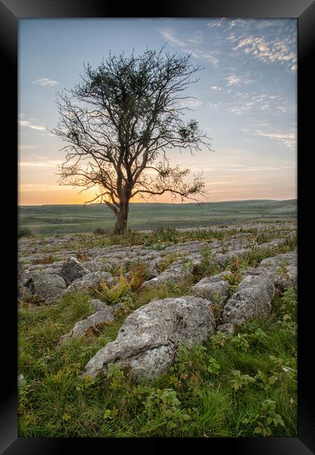 Malham Sunset Framed Print by Jed Pearson