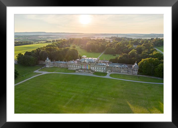Wentworth Woodhouse Framed Mounted Print by Apollo Aerial Photography