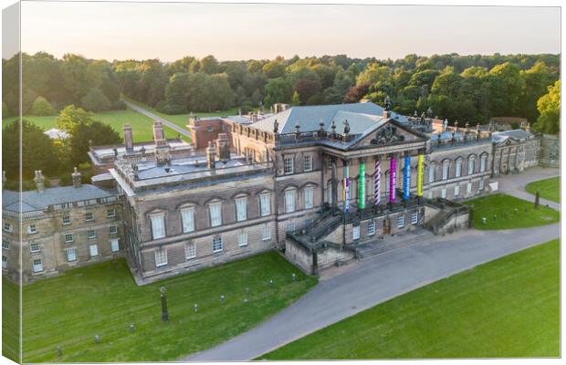 Wentworth Woodhouse Canvas Print by Apollo Aerial Photography