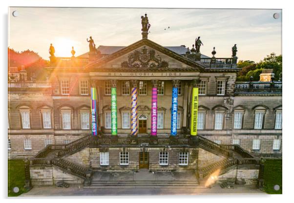 Wentworth Woodhouse Colours Acrylic by Apollo Aerial Photography
