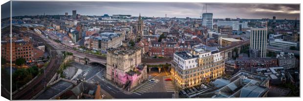 The City of Newcastle Canvas Print by Apollo Aerial Photography