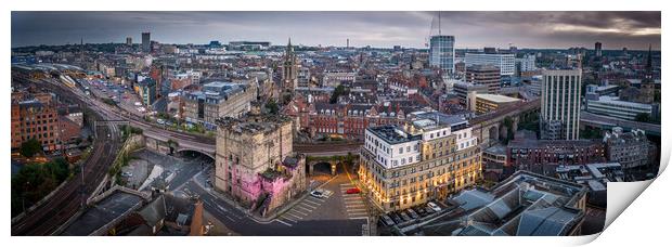 The City of Newcastle Print by Apollo Aerial Photography