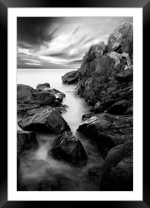 Rocks to Sea Framed Mounted Print by Keith Thorburn EFIAP/b
