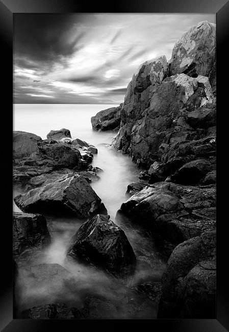 Rocks to Sea Framed Print by Keith Thorburn EFIAP/b