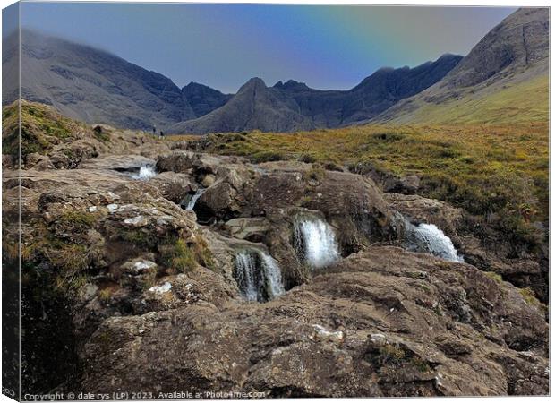 Fairy Falls: Skye's Verdant Spectacle Canvas Print by dale rys (LP)