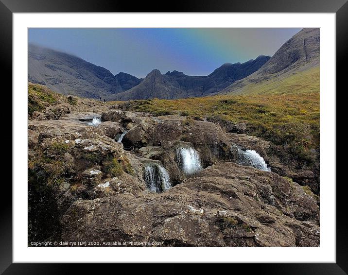 Fairy Falls: Skye's Verdant Spectacle Framed Mounted Print by dale rys (LP)
