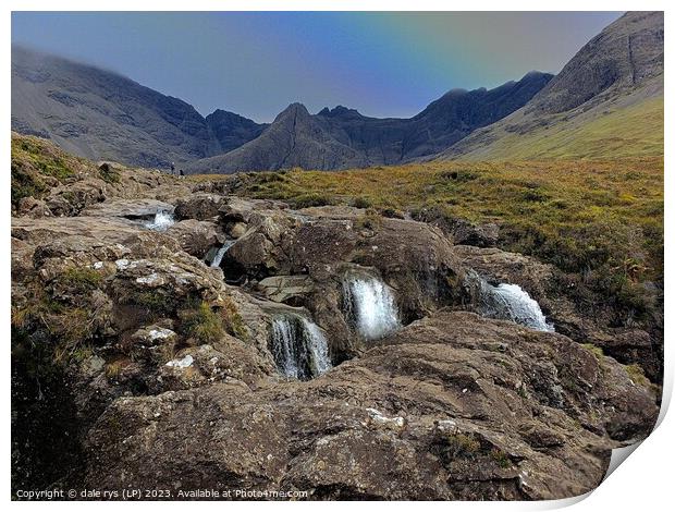 Fairy Falls: Skye's Verdant Spectacle Print by dale rys (LP)
