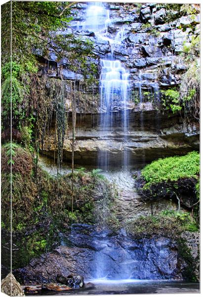 Tranquil Waterfall Canvas Print by Clare FitzGerald