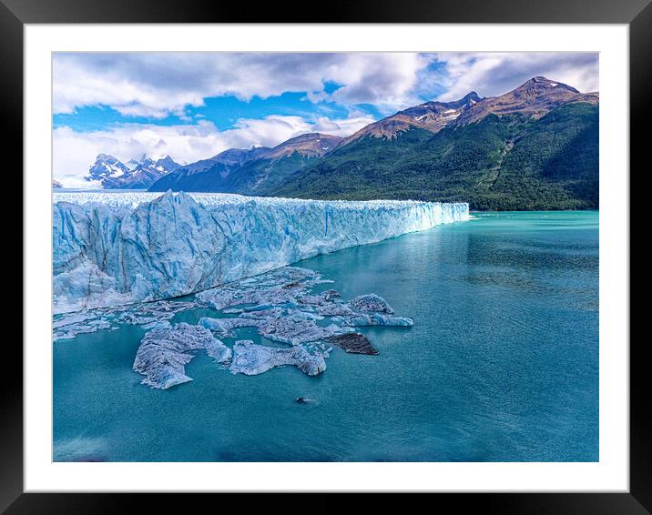 Perito Moreno Glacier Framed Mounted Print by Steve Painter