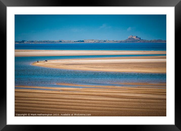 Lines In The Sand Framed Mounted Print by Mark Hetherington