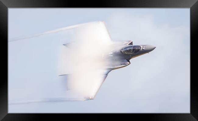 An F35A covered in wing fluff Framed Print by Rory Trappe