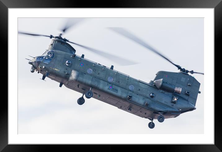 Chinook HC.4/6A in the hover Framed Mounted Print by Jason Wells