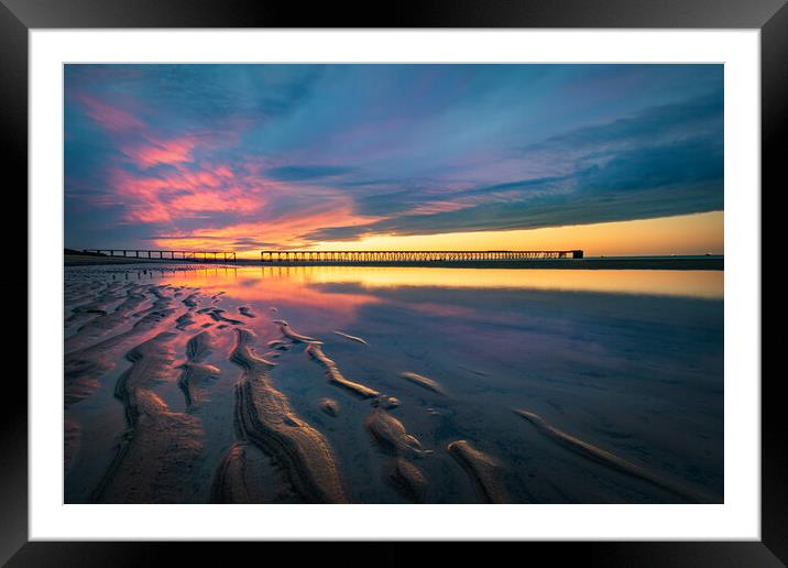 Sunrise ripples in the sand Framed Mounted Print by Kevin Winter