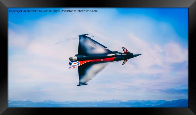 Euro fighter typhoon Framed Print by Derrick Fox Lomax