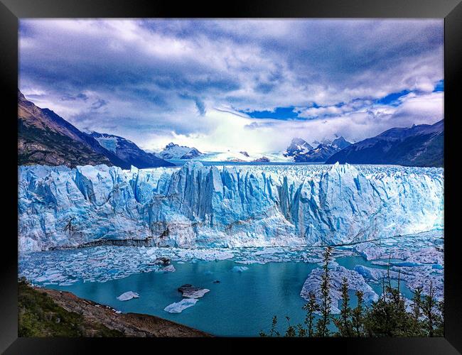 Perito Moreno Glacier Framed Print by Steve Painter