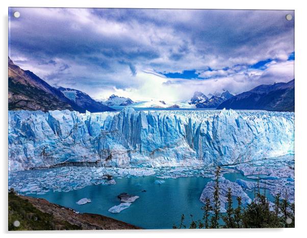 Perito Moreno Glacier Acrylic by Steve Painter