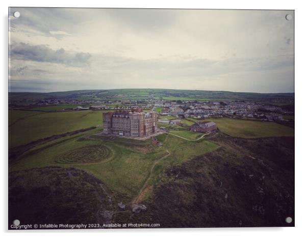 Tintagel landscape  Acrylic by Infallible Photography