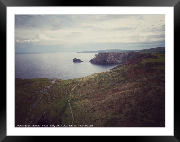 An island in the middle of a body of water Framed Mounted Print by Infallible Photography