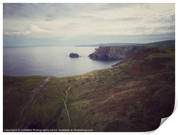 An island in the middle of a body of water Print by Infallible Photography