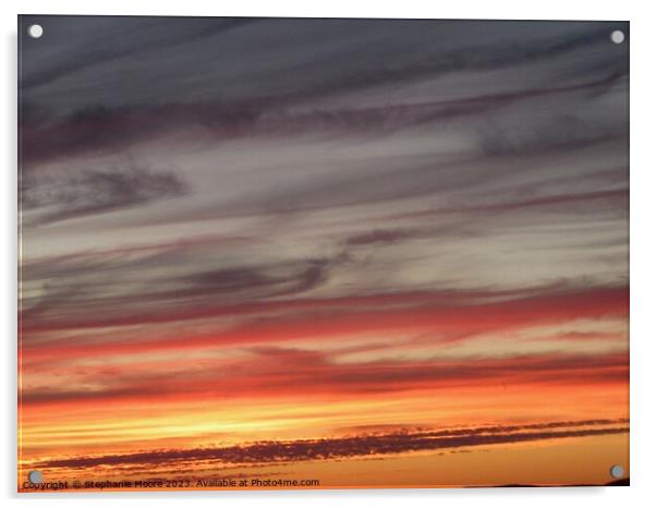 Sunset over Ottawa, Canada Acrylic by Stephanie Moore