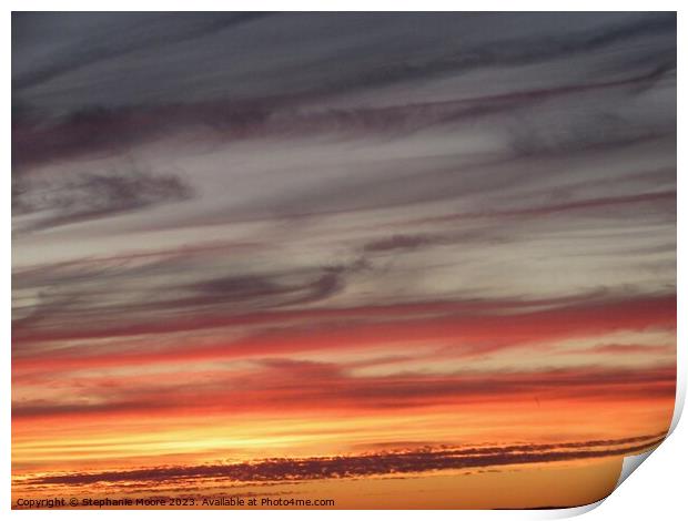 Sunset over Ottawa, Canada Print by Stephanie Moore