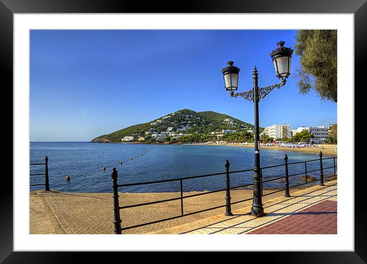 Santa Eulalia, Ibiza Framed Mounted Print by Tom Gomez