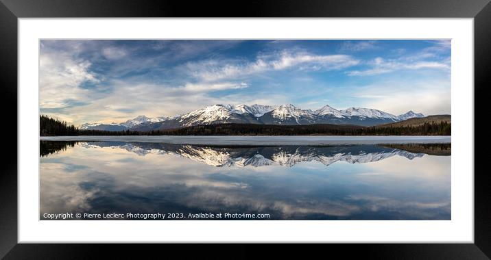 Rocky Mountains Reflection Framed Mounted Print by Pierre Leclerc Photography