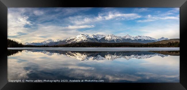 Rocky Mountains Reflection Framed Print by Pierre Leclerc Photography
