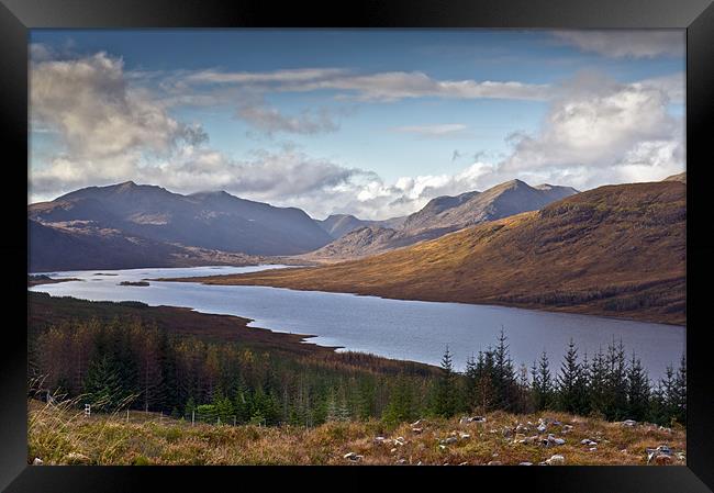 Highland view Loch Loyne Framed Print by Gary Eason