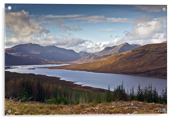 Highland view Loch Loyne Acrylic by Gary Eason