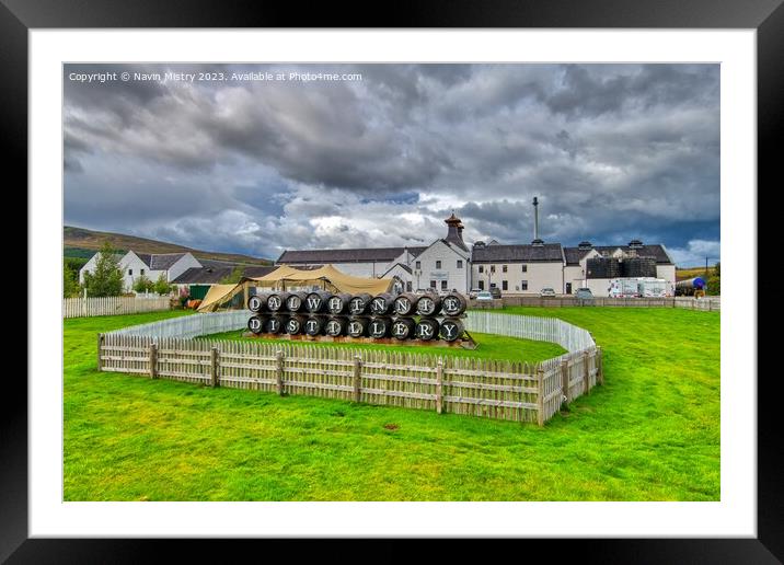 Dalwhinnie distillery Framed Mounted Print by Navin Mistry