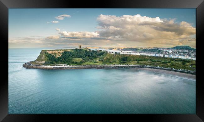 Scarborough Headland Framed Print by Apollo Aerial Photography