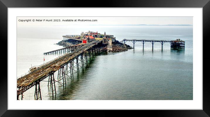 The Old Pier Weston-super-Mare Framed Mounted Print by Peter F Hunt