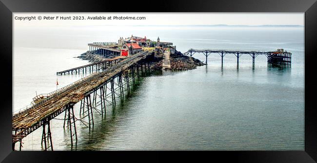 The Old Pier Weston-super-Mare Framed Print by Peter F Hunt
