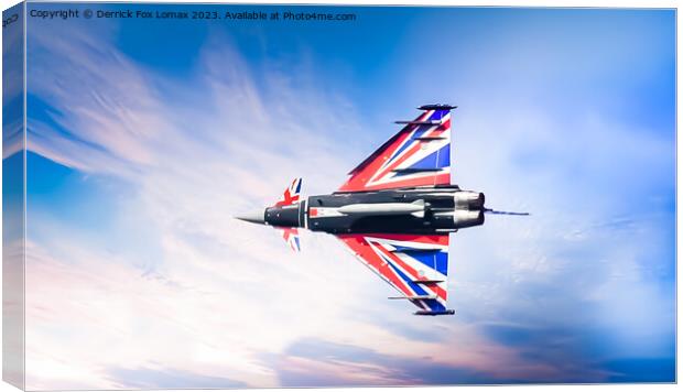 Euro fighter Typhoon Canvas Print by Derrick Fox Lomax