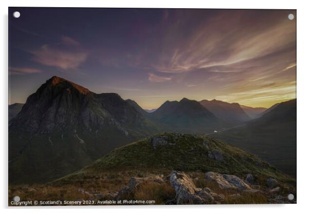 Glencoe, Highlands Scotland Acrylic by Scotland's Scenery