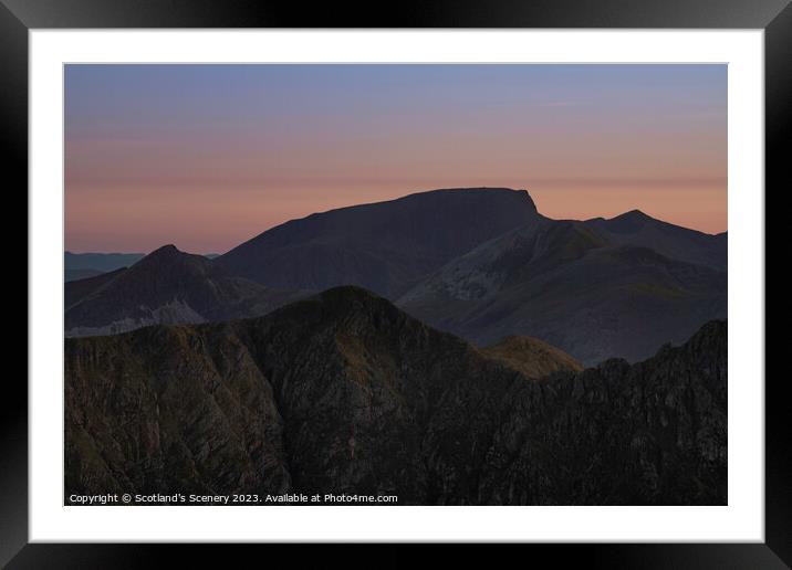 Ben Nevis, Highlands Scotland. Framed Mounted Print by Scotland's Scenery