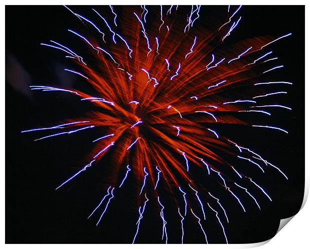 Fireworks Print by Larry Stolle