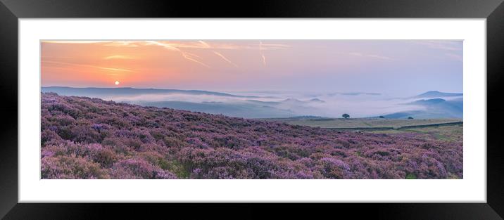 Crookstone Panoramic sunrise Framed Mounted Print by John Finney
