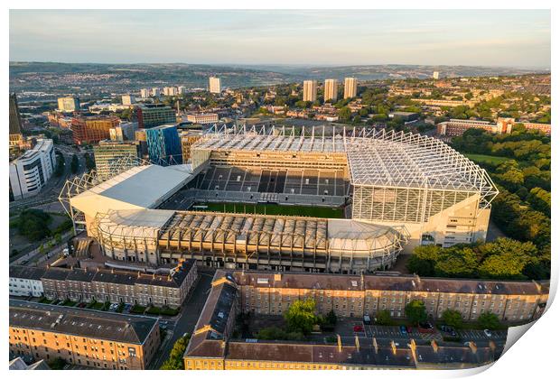 St James Park NUFC Print by Apollo Aerial Photography