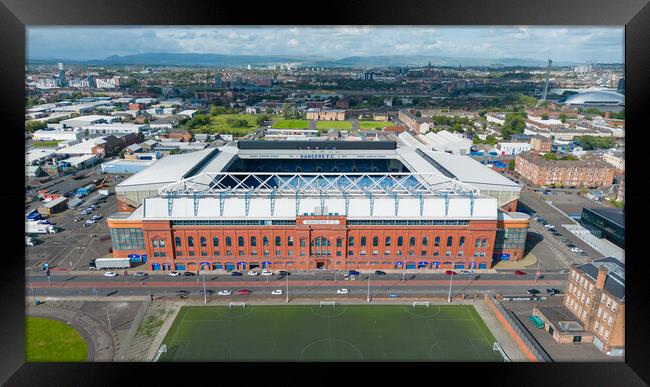 Ibrox Glasgow Rangers FC Framed Print by Apollo Aerial Photography