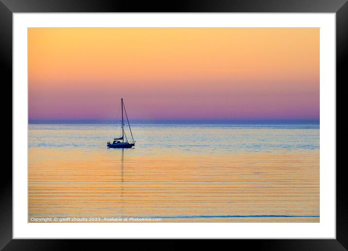 At Anchor, I  Framed Mounted Print by geoff shoults