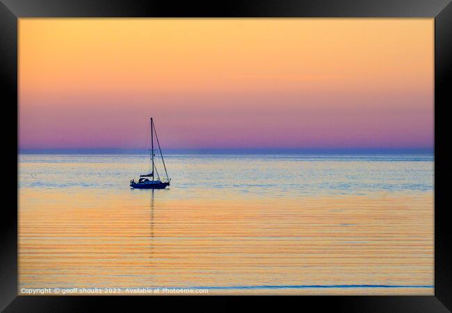 At Anchor, I  Framed Print by geoff shoults